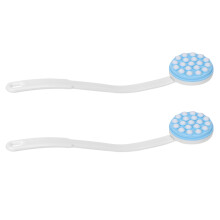 2X Long Handled Lotion Oil Cream Applicator Body Leg Back Brush Scrub Massager Shower Brush Bath Supplies Tools