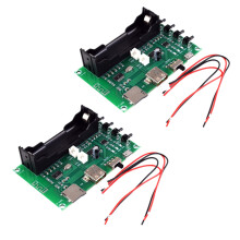 2X XH-A150 Batería de Litio Amplificador de Potencia Digital Tablero 5W + 5W Potencia de Boca DIY Pequeño Altavoz Recargable para Android