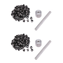 2 Satz Werkzeuge 200 Stücke Nieten Nagel Installation Werkzeuge mit Silber Messing Nägeln