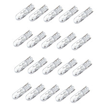 20Pcs T5 17 86 206 286 Halogen Bulb Car Instrument Panel Lamp Auto Wedge Dashboard Lamp 1.2W 12V Light Source Warm White