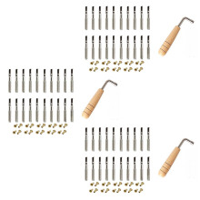 60 Pezzi Chiodi per Sintonizzazione E 60 Pezzi Rivetti, con Chiave per Accordatura Un Forma di L, per Strumento Un Corde Musicale Arpa Piccola Arpa
