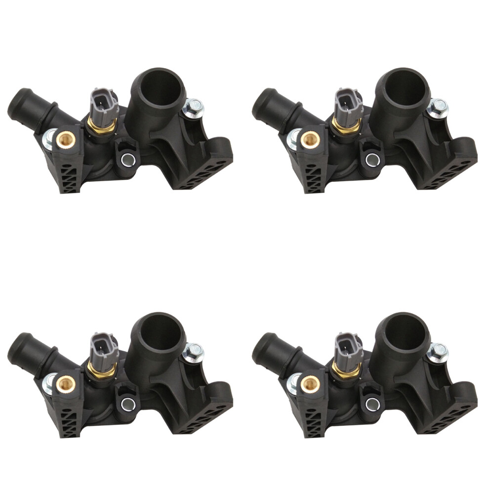 4X 7M5g-8K556-Ac Cooling System Thermostat Housing For Fiesta Focus 2012-2016 Black 4712366927285