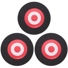 3Piezas 25 x 3 cm Tiro Al Arco Eva Espuma Objetivo Arco Autocurativo Emocionante Practica de Caza Negro & Rojo