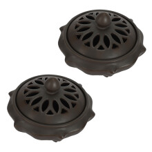 2X Bruciatore di Incenso in Ceramica Repellente per Zanzare Decorazione Soggiorno Classico Porta Incenso in Porcellana
