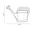 2X Gardening Watering Can Plastic Capacity with Long Nozzle Watering Pot 2