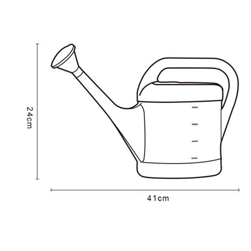 2X Gardening Watering Can Plastic Capacity with Long Nozzle Watering Pot 1