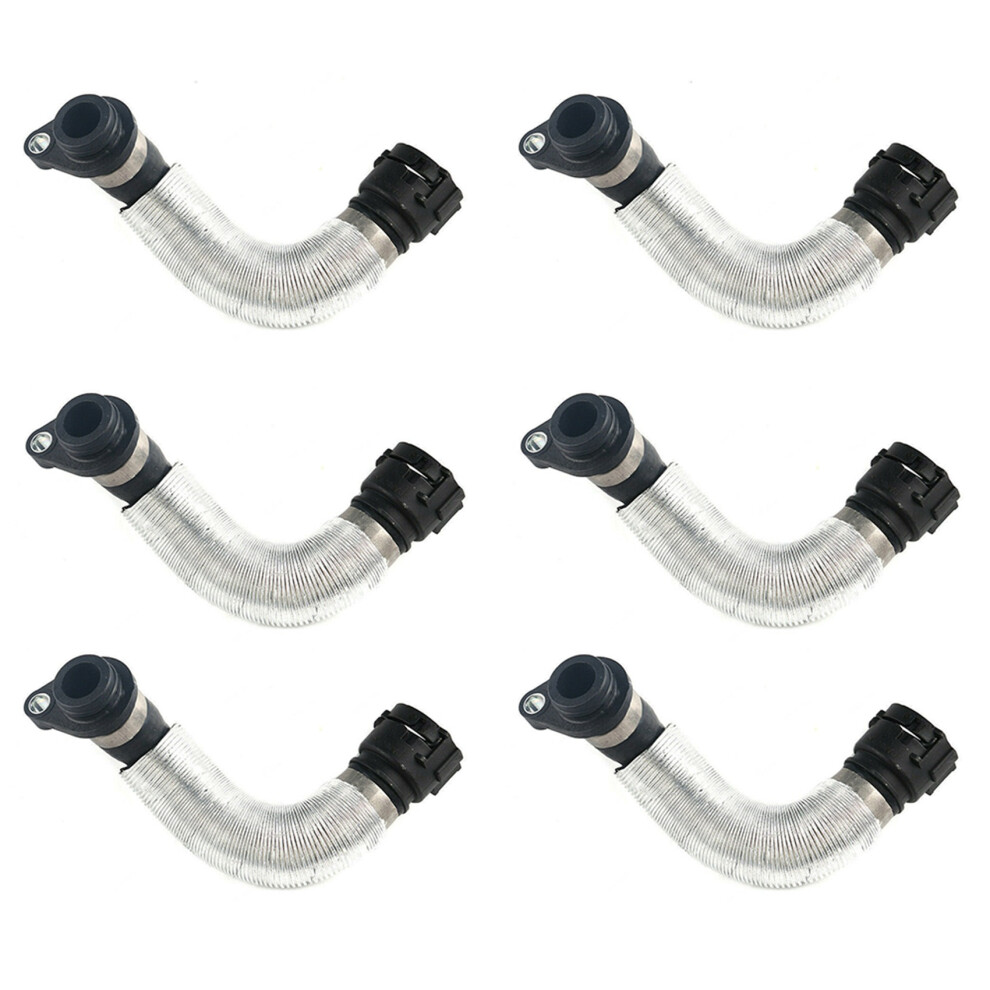 6X 11537572159 Radiator Coolant Hose Water Pipe For X1 Z4 E88 E87 E82 Black 6032002394324
