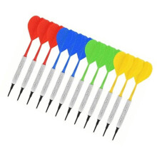 Set de fléchettes à pointes souples pour débutants - 12 pièces pour salle de jeu & bar