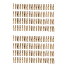 200Pcs Brass Concealed Hinges Jewelry Wood Boxes Cabinet Invisible Furniture Hinge 4X20mm