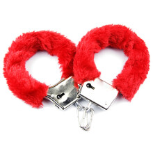 Elegant Fluffy Metal Handcuffs, Stainless Steel and Plush Blend for Unmatched Comfort and Durability, Perfect for Roleplay and Cosplay Adventures