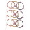 9 Sets Guitar Strings Replacement Steel String for Acoustic Guitar (3 Brass Set, 3 Copper Set and 3 Multicolor Set) 1