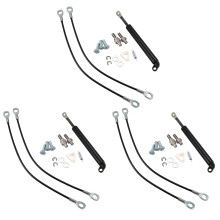 3X New Rear Gate Tailgate Strut Shock for Dmax 2012+ 2015+ Stainless Steel Gas Easy Slow Down for D-Max
