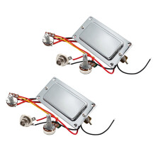 2X Vorverdrahtete Elektrisch Gitarre Doppelspulen Humbucker Gitarren Pickup Kabel Baum Kit