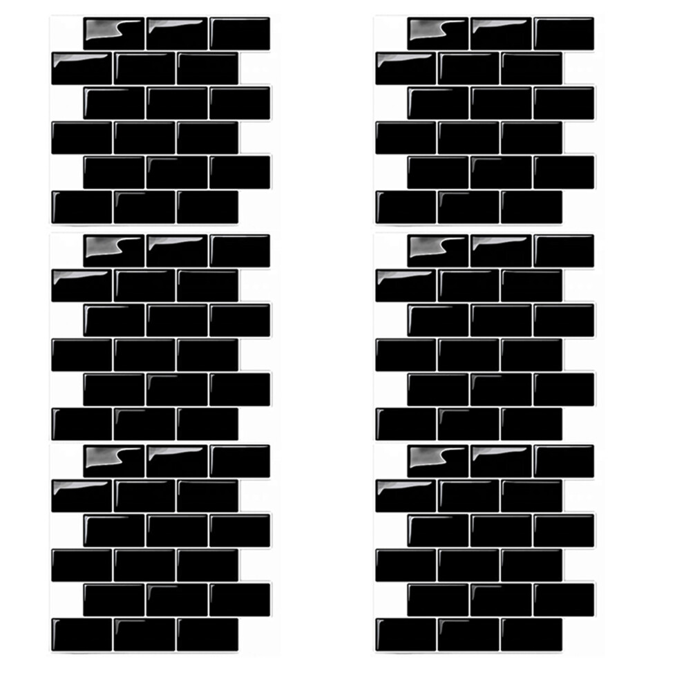 6X 3D Wall Stickers Brick Wallpaper Tile For Kitchen Bathroom Backsplash Aunty-Tile Home Decoration 30X30cm 4713757249542