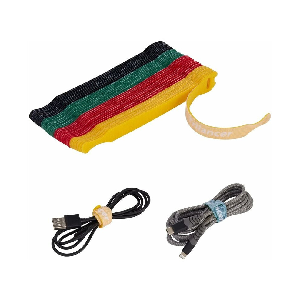 Multi-Purpose Usage Hook And Loop Microfiber Cloth Cord Ties, Cable Organizer 15Cm For Home Office Electronics, Durable Nylon Reusable Fastening 9482726500650