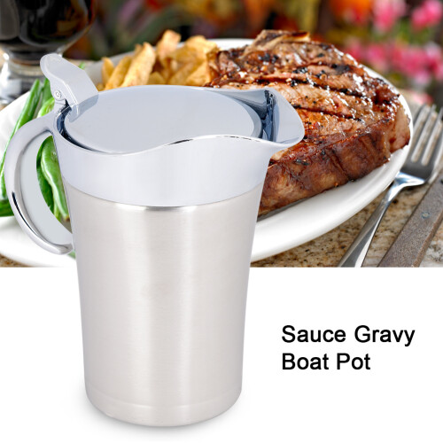 Δοχείο σάλτσας Gravy Boat με καπάκι, διπλού τοιχώματος μονωμένο δοχείο σάλτσας από 2