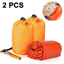Emergency Sleeping Sack for Extreme Emergencies, Ultralight Survival Waterproof Bivy Sack Portable Blanket for Outdoor, Adventure, Hiking, Travel (Ref