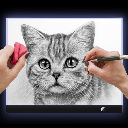A3 LED Tracing Light Pad, USB Powered For Easy Connection, Adjustable Brightness With Eye Protection, And Wide Application In Calligraphy, Embossed 1