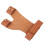 Brown PU Leather Archery Shooting Glove, 2-Finger Left Hand Protector 12