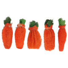 Jouet à mâcher pour petits animaux : lapins, hamsters, etc. - Idéal pour ronger les molaires. Ce jouet en luffa naturel, composé de fibres