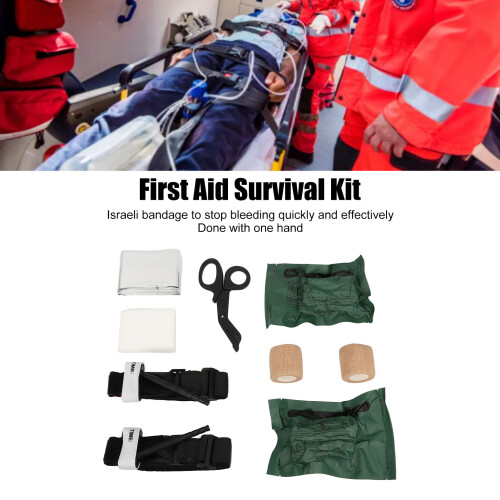 Erste-Hilfe-Überlebenskit Notfalltasche, EVA/ABS, kompakt & langlebig 2