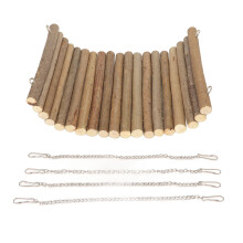 Accessoires pour cage : jouet à mâcher, arche flexible, clôture pour animaux, échelle en bois, échelle d'escalade pour hamster, pont suspendu,