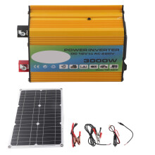 Kit de painel solar monocristalino de alta eficiência, kit de painel solar portátil para camping, piquenique, trailer, backup doméstico, equipado