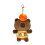 Porte-clés en peluche doux, accessoire de clé adapté aux-pompier 1