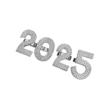 Einzigartige 2025 Moderinge für Männer und Frauen,-Silber