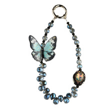 Accessoire de téléphone papillon Unique, chaîne de-Bleu