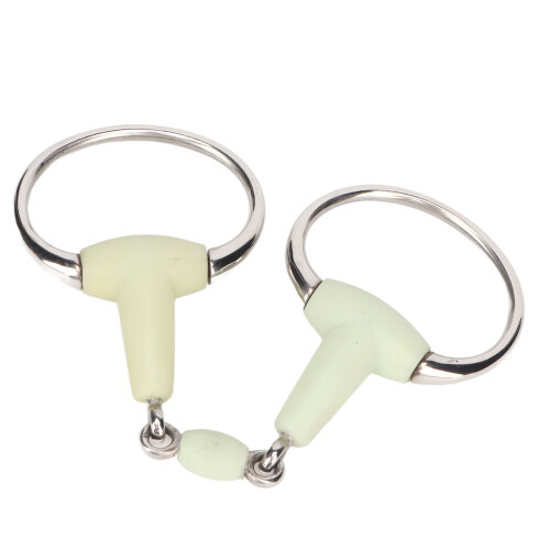 Professional Snaffle Bit with Apple Flavor Rubber for Effective Training 2