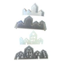 Heimdekorationen, Silikonformen, Hausform, Kunstharz,-Stil 1