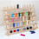 Eco-Friendly Wooden Thread Rack 60 Spools Foldable Beechwood Organizer 5
