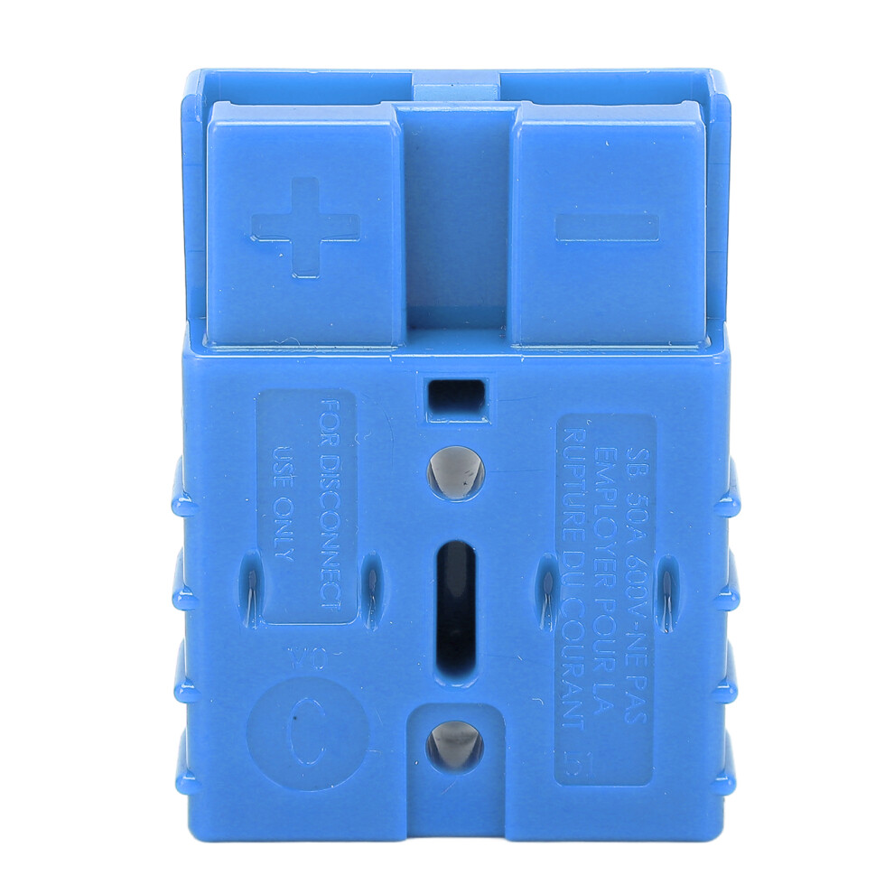 Sb50a 50A 600V Power Connector With 2 Terminals For 6 Awg Blue 3391371129702