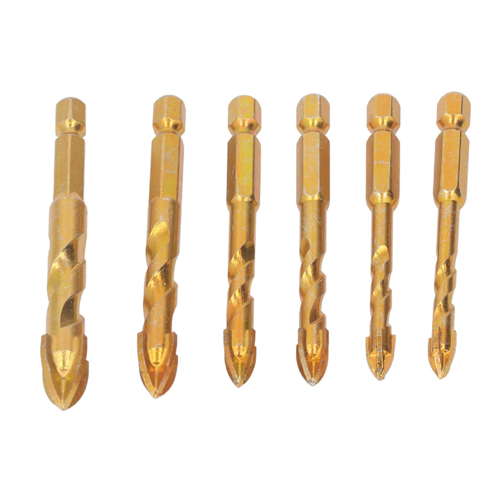 6Pcs Carbide Cross Spearhead Drill Bits For Ceramic, Glass, Marble 4141371128699