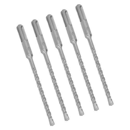 Set of 5 Impact Drill Bits 160mm 6mm Diameter Carbide Tip Self Centering 2