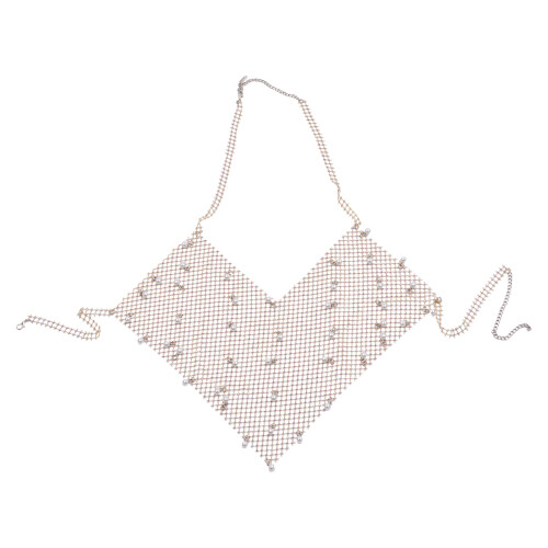 Elegante durchsichtige Körperkette im Tank-Top-Stil mit-L