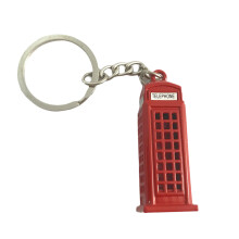 Porte-clés de boîte aux lettres-Porte-clés cabine téléphonique