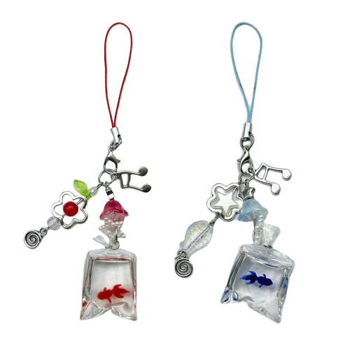 Elegantes Fischperlen-Mobile-Ornament, weicher-Blau 1