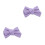 2Stk Haarclips Mit PU-Schleifen Accessoire 4