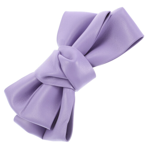 2Stk Haarclips Mit PU-Schleifen Accessoire 1
