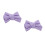 2Stk Haarclips Mit PU-Schleifen Accessoire 5