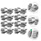 100Stk Kabelklemme Solar Panel Drahtclips Robust Silber 9