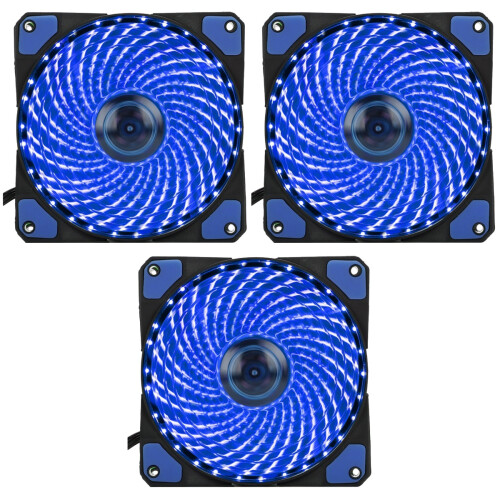 3 Leiser Rgb Lüfter Blau Mit Für Computer 2