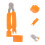 2Stk Gitarren-Saitenschneider Winder Und Bridge Pin Puller Orange 3