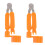 2Stk Gitarren-Saitenschneider Winder Und Bridge Pin Puller Orange 2