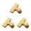3Stk Goldfarbene Snack Clips T-Form Lebensmittelsiegel 8