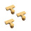 3Stk Goldfarbene Snack Clips T-Form Lebensmittelsiegel 4