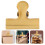 3Stk Goldfarbene Snack Clips T-Form Lebensmittelsiegel 11