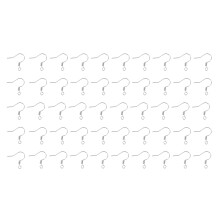 100Stk Metall Ohrhaken Silber Für DIY Ohrringe, Und Robust